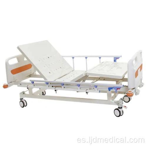 Paciente de la cama del paciente médico del hospital de tres funciones manual